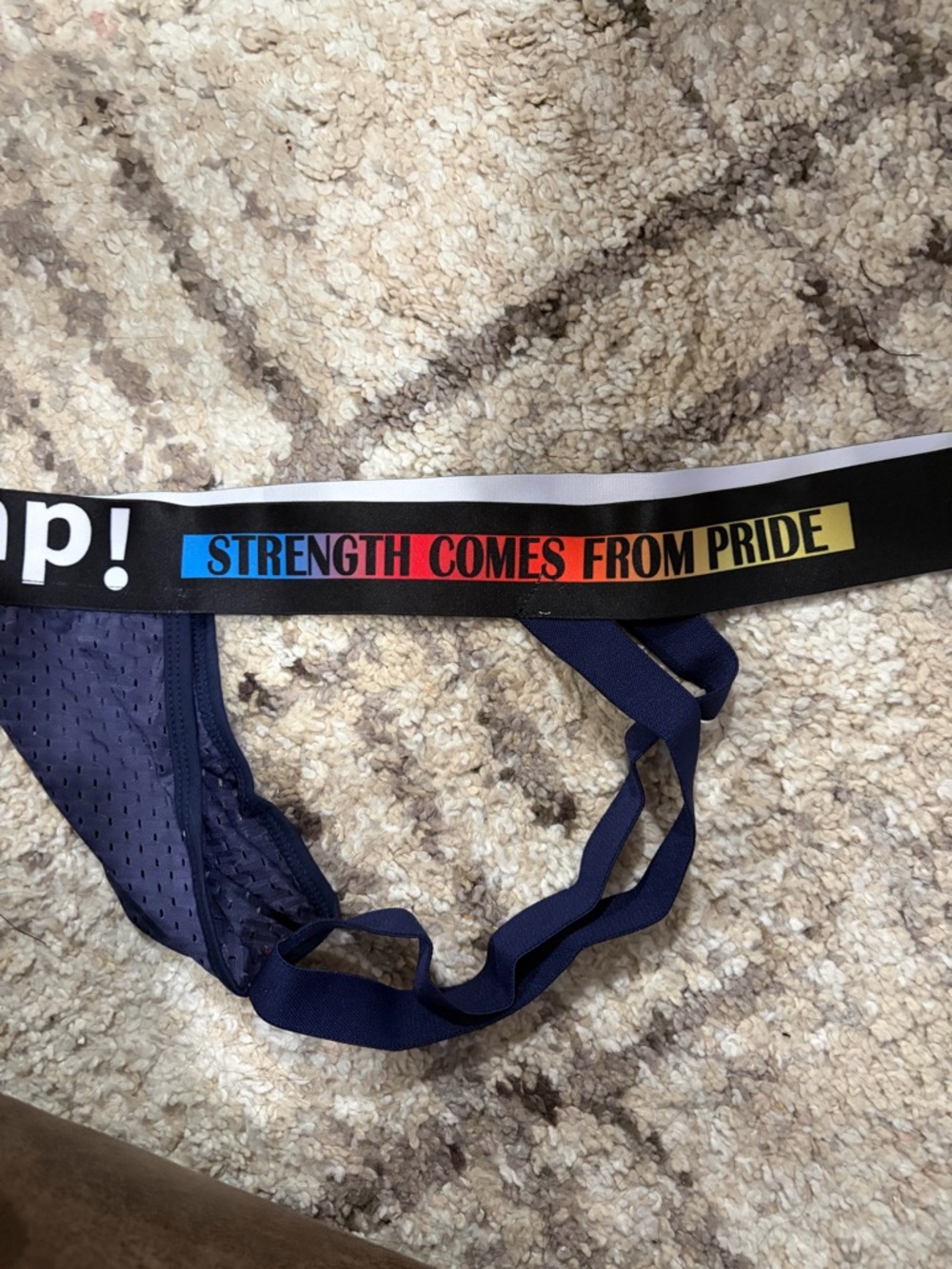 Men’s Navy Pride Jockstrap - Picture 3 of 5